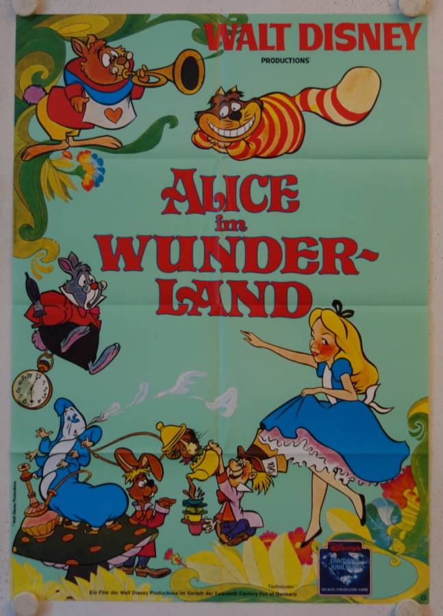 Alice in Wonderland re-release german movie poster